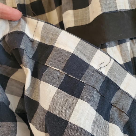 Vintage handmade checked circle skirt, Small - Picture 3 of 6